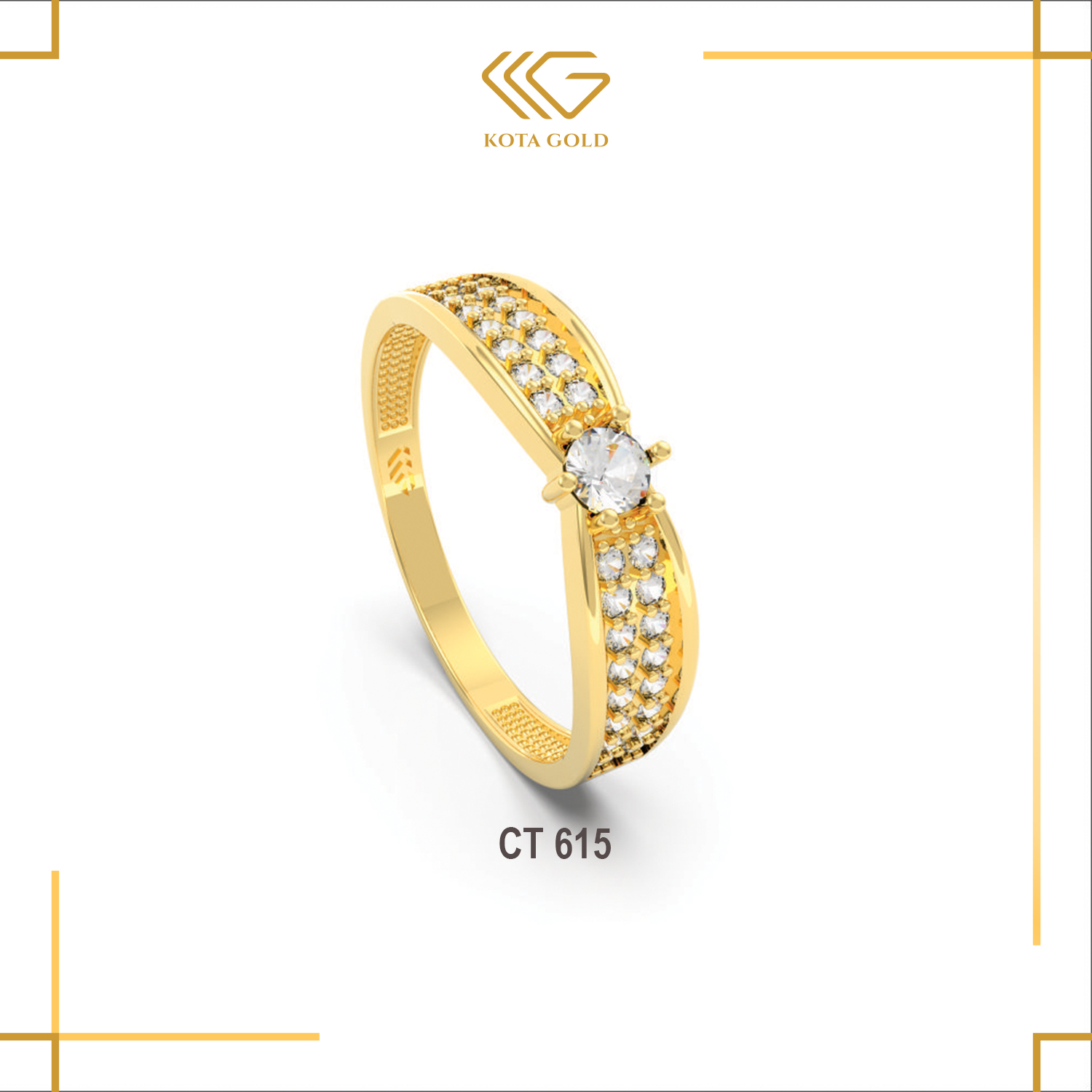 CINCIN EMAS WANITA SIMPLY GEMS - CT 615. 650